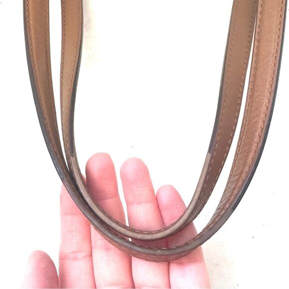 Michael Kors Camel Tan Saffiano Leather Haley Large Tote Bag Purse - Picture 9 of 11